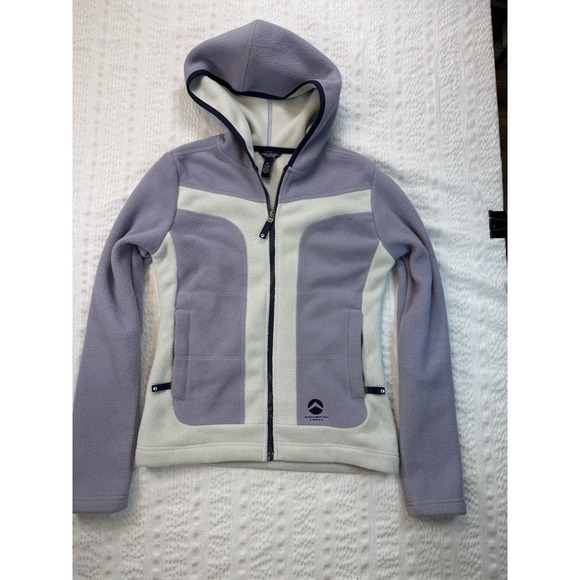 American Eagle Outfitters Jackets & Blazers - American Eagle Trail Fleece Jacket XS Purple Cream Hooded Full Zip Outdoor